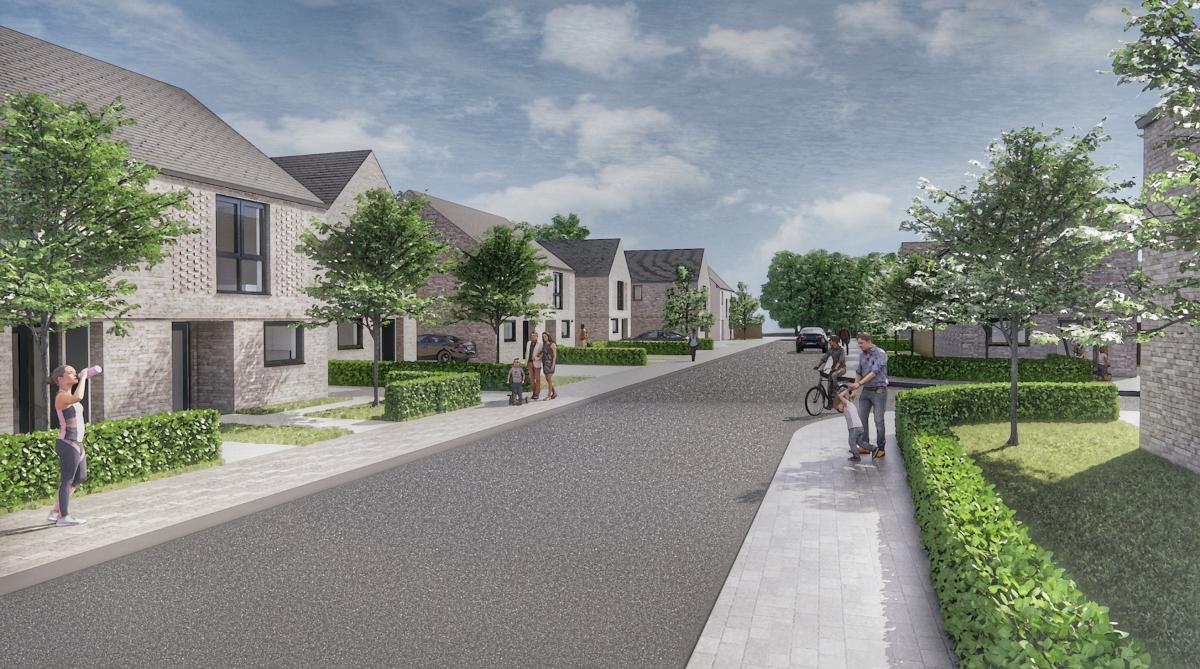 Whiteway Letchworth Garden City CGI_house