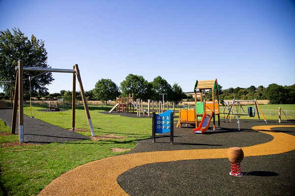 A wide-shot angle of Swinburne playground 
