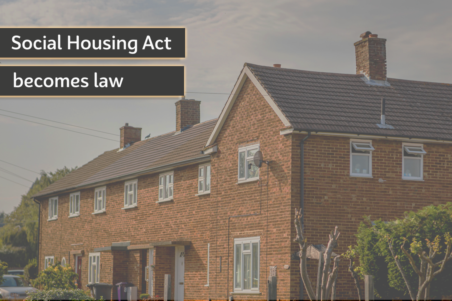 Social Housing Regulation Act law settle