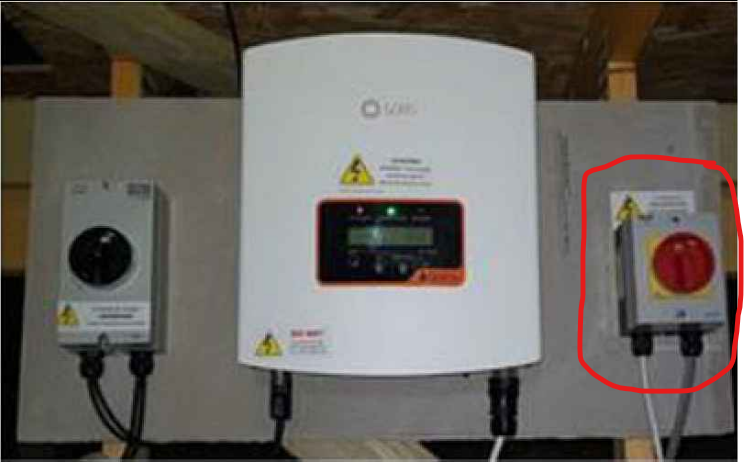 PV Panel Shut Off Switch